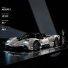 small angle JD118 Pagani Utopia Car Xếp hình lắp ráp ghép mô hình Xe thể thao Pagani Utopia 1:8