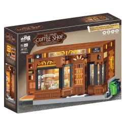 small angle JD131 Coffee shop - the corner Xếp hình lắp ráp ghép mô hình quán cà phê