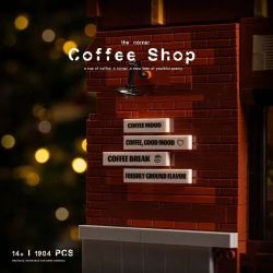 small angle JD131 Coffee shop - the corner Xếp hình lắp ráp ghép mô hình quán cà phê