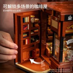 small angle JD131 Coffee shop - the corner Xếp hình lắp ráp ghép mô hình quán cà phê