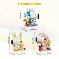 Pantasy 86912 Peanuts Surprise Letter World Xếp hình lắp ráp ghép mô hình Snoopy: Các mô hình của Alphabet World 6