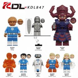 KDL KDL847 KDL K2302 KDL K2303 KDL K2304 KDL K2305 KDL K2306 KDL K2307 KDL K2308 KDL K2309 Xếp hình lắp ráp ghép mô hình Fantastic Four Minifigures 8 loại