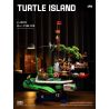 small angle JD125 Turtle Island Xếp hình lắp ráp ghép mô hình đảo rùa