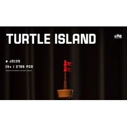 small angle JD125 Turtle Island Xếp hình lắp ráp ghép mô hình đảo rùa