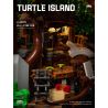 small angle JD125 Turtle Island Xếp hình lắp ráp ghép mô hình đảo rùa
