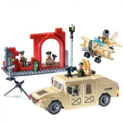 Enlighten 817 Qman 817 non  XE HUMMER BỌC THÉP bộ đồ chơi xếp lắp ráp ghép mô hình Military Army COMBATZONES HUMMERS Quân Sự Bộ Đội 323 khối