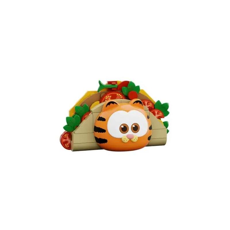Pantasy 86819 Garfield Taco Fridge Magnet Xếp hình lắp ráp ghép mô hình Món ăn gia đình Garfield: Tacos Burritos