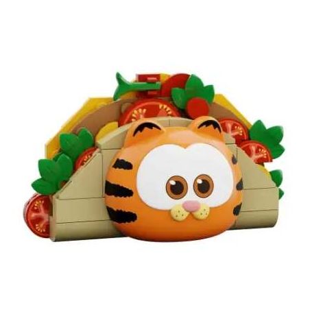 Pantasy 86819 Garfield Taco Fridge Magnet Xếp hình lắp ráp ghép mô hình Món ăn gia đình Garfield: Tacos Burritos