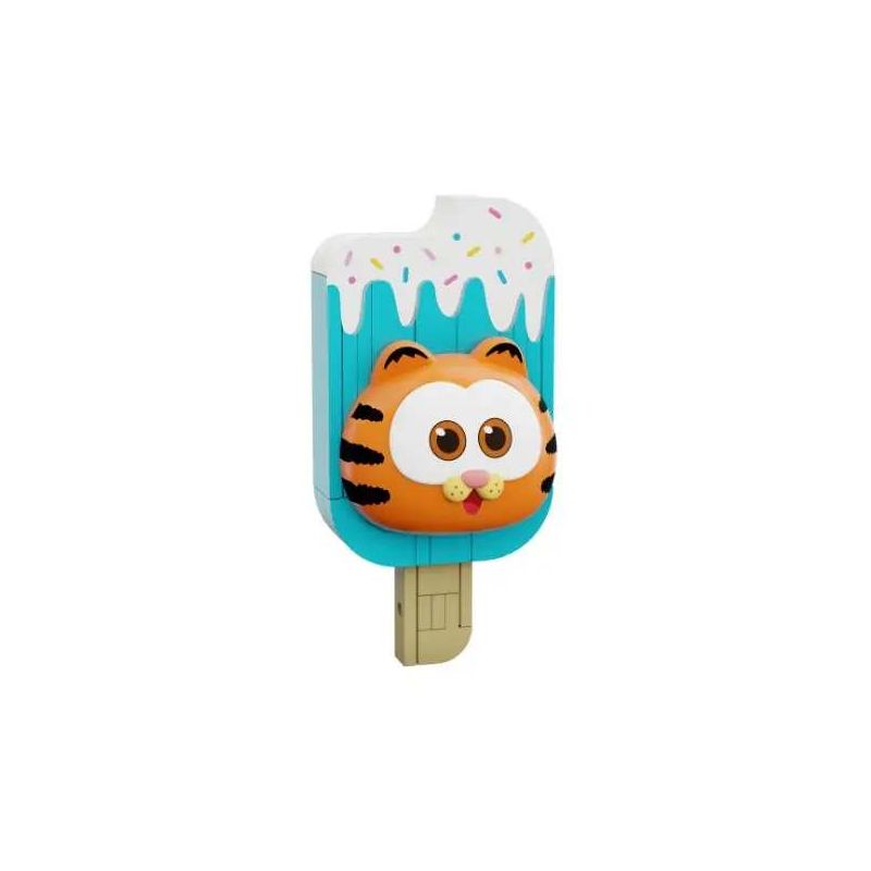 Pantasy 86817 Garfield Popsicle Fridge Magnet Xếp hình lắp ráp ghép mô hình Món ăn gia đình Garfield: Kem que