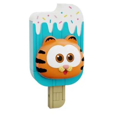 Pantasy 86817 Garfield Popsicle Fridge Magnet Xếp hình lắp ráp ghép mô hình Món ăn gia đình Garfield: Kem que