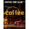 small angle JD113 Coffee Car Club Xếp hình lắp ráp ghép mô hình Quán cà phê sửa chữa ô tô