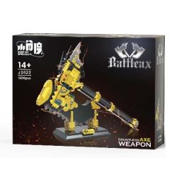 small angle JD122 Dauntless Axe Weapon Xếp hình lắp ráp ghép mô hình Battleax Battleax