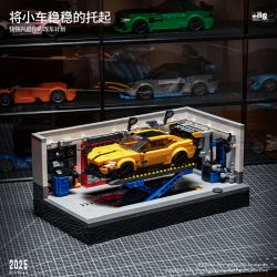 small angle JD097 Modern Garage Xếp hình lắp ráp ghép mô hình ga-ra 