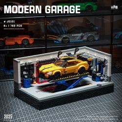 small angle JD097 Modern Garage Xếp hình lắp ráp ghép mô hình ga-ra 
