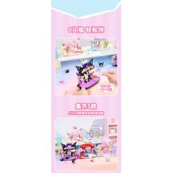 Keeppley K20891 Xếp hình lắp ráp ghép mô hình Chế độ xem phố Sanrio Phần 2: Quán cà phê Melody Hanafang