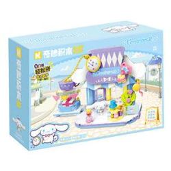 Keeppley K20892 Xếp hình lắp ráp ghép mô hình Chế độ xem phố Sanrio Phần 2: Cửa hàng tạp hóa sáng tạo dành cho chú chó tai to