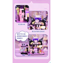 Keeppley K20893 Xếp hình lắp ráp ghép mô hình Sanrio Street View Phần 2: Cửa hàng hương liệu bí ẩn Kuromi