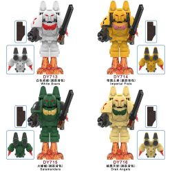 DY_Minifigs DY713 DY_Minifigs DY714 DY_Minifigs DY715 DY_Minifigs DY716 Xếp hình lắp ráp ghép mô hình Warhammer 40.000 nhân vật nhỏ 4 loại