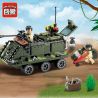 Enlighten 814 Qman 814 non  XE BỌC THÉP NHỎ bộ đồ chơi xếp lắp ráp ghép mô hình Military Army COMBATZONES ARMORED Quân Sự Bộ Đội 167 khối