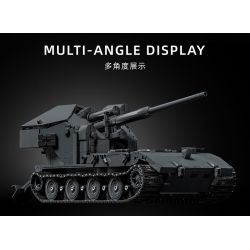 12GO 97017 BÁNH QUẾ E-100 1:28 tỷ lệ 1:28 bộ đồ chơi xếp lắp ráp ghép mô hình Military Army E-100 WT Quân Sự Bộ Đội 2036 khối