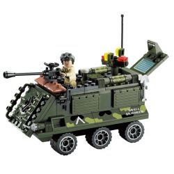 Enlighten 814 Qman 814 non  XE BỌC THÉP NHỎ bộ đồ chơi xếp lắp ráp ghép mô hình Military Army COMBATZONES ARMORED Quân Sự Bộ Đội 167 khối