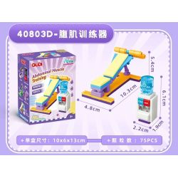 GUDI 40803 Xếp hình lắp ráp ghép mô hình Máy tập thể hình mini 9 loại: máy chạy bộ, máy đo sức mạnh đấm bốc, máy tập elip, máy tập cơ bụng, máy bướm, xe đạp xoay, bộ tập sức mạnh, máy tập duỗi chân, máy chèo thuyền