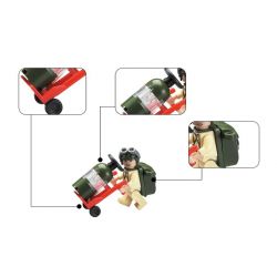 Enlighten 814 Qman 814 non  XE BỌC THÉP NHỎ bộ đồ chơi xếp lắp ráp ghép mô hình Military Army COMBATZONES ARMORED Quân Sự Bộ Đội 167 khối