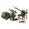 Enlighten 812 Qman 812 non  XE TẢI PHÓNG ROCKET KÉO PHÁO bộ đồ chơi xếp lắp ráp ghép mô hình Military Army COMBATZONES ROCKET Quân Sự Bộ Đội 242 khối