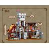 XMORK 20207 Medieval Castle Town Xếp hình lắp ráp ghép mô hình Chế độ xem phố 3 trong 1 của Thị trấn Lâu đài thời Trung cổ