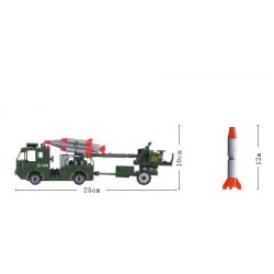 Enlighten 812 Qman 812 non  XE TẢI PHÓNG ROCKET KÉO PHÁO bộ đồ chơi xếp lắp ráp ghép mô hình Military Army COMBATZONES ROCKET Quân Sự Bộ Đội 242 khối
