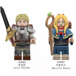 unknown AC0002 unknown AC0003 Delicious in Dungeon Xếp hình lắp ráp ghép mô hình Mê cung gạo 2 loại nhân vật nhỏ