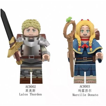 unknown AC0002 unknown AC0003 Delicious in Dungeon Xếp hình lắp ráp ghép mô hình Mê cung gạo 2 loại nhân vật nhỏ