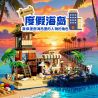 POPBRIX VP10007 Vacation Island Xếp hình lắp ráp ghép mô hình Cảng: Cướp biển đi nghỉ