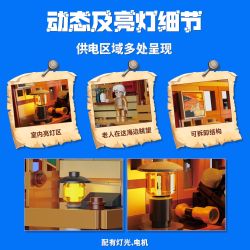 POPBRIX VP10001 Beach Hut Xếp hình lắp ráp ghép mô hình Cảng: Ngôi nhà trên bãi biển