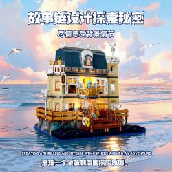 POPBRIX VP10007 Port Hotel Xếp hình lắp ráp ghép mô hình Cảng: Khách sạn Cảng