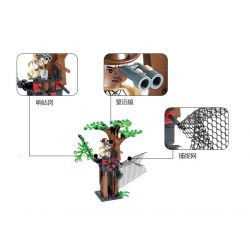 Enlighten 813 Qman 813 non  CHIẾN ĐẤU TRÊN ĐẦM LẦY bộ đồ chơi xếp lắp ráp ghép mô hình Military Army COMBATZONES AMPHIBIAN VEHICLE Quân Sự Bộ Đội 272 khối