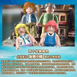 POPBRIX VP10009 Painter Sketching En Plein Air Xếp hình lắp ráp ghép mô hình Cảng: Bản phác thảo của họa sĩ