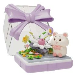 Boda BD8004 Xếp hình lắp ráp ghép mô hình Rừng đào Chuột đào dễ thương 4 loại: Bauhinia Love, Secret Words, Sound Flower Story, Peach Zhongxia