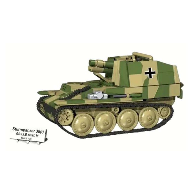 COBI 2665 Sturmpanzer 38 Xếp hình lắp ráp ghép mô hình Xe bọc thép tấn công của Đức trong Thế chiến thứ hai 1:28