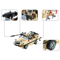 Enlighten 813 Qman 813 non  CHIẾN ĐẤU TRÊN ĐẦM LẦY bộ đồ chơi xếp lắp ráp ghép mô hình Military Army COMBATZONES AMPHIBIAN VEHICLE Quân Sự Bộ Đội 272 khối