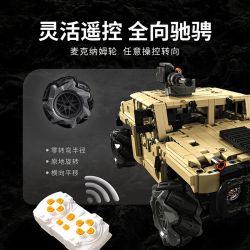 Takuki T1117 Xếp hình lắp ráp ghép mô hình Xe địa hình bọc thép HM xe drift 1:12