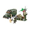 Enlighten 811 Qman 811 non  XE TẢI CHỞ QUÂN LÍNH 3 TRONG 1 bộ đồ chơi xếp lắp ráp ghép mô hình Military Army COMBATZONES CARRY TRUCK Quân Sự Bộ Đội 308 khối