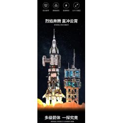 Takuki T4014 Space Cosmodrome Xếp hình lắp ráp ghép mô hình căn cứ hàng không vũ trụ