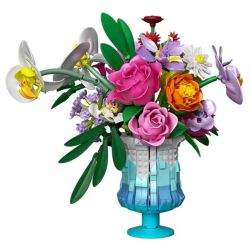 Free Tribe 11008 Xếp hình lắp ráp ghép mô hình bó hoa