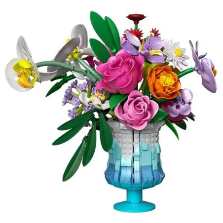 Free Tribe 11008 Xếp hình lắp ráp ghép mô hình bó hoa