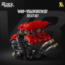 Takuki T5011 V8-Turbine Engine Xếp hình lắp ráp ghép mô hình Động cơ V8