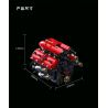 Takuki T5011 V8-Turbine Engine Xếp hình lắp ráp ghép mô hình Động cơ V8