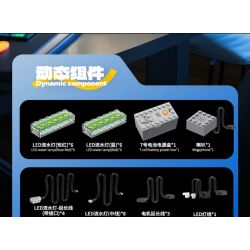 GULY 60542 Creative Fruit Arcade Xếp hình lắp ráp ghép mô hình Máy đánh bạc Rock and Roll hoài cổ