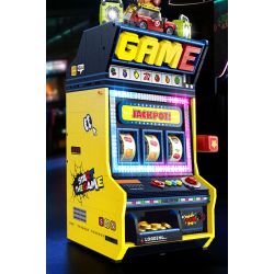 GULY 60542 Creative Fruit Arcade Xếp hình lắp ráp ghép mô hình Máy đánh bạc Rock and Roll hoài cổ