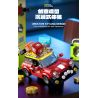 GULY 60542 Creative Fruit Arcade Xếp hình lắp ráp ghép mô hình Máy đánh bạc Rock and Roll hoài cổ